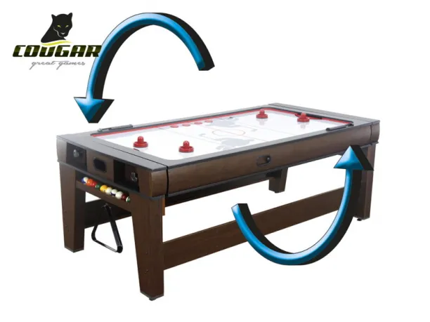 Spieltisch Cougar Reverso Air Hockey & Pool-Billiard